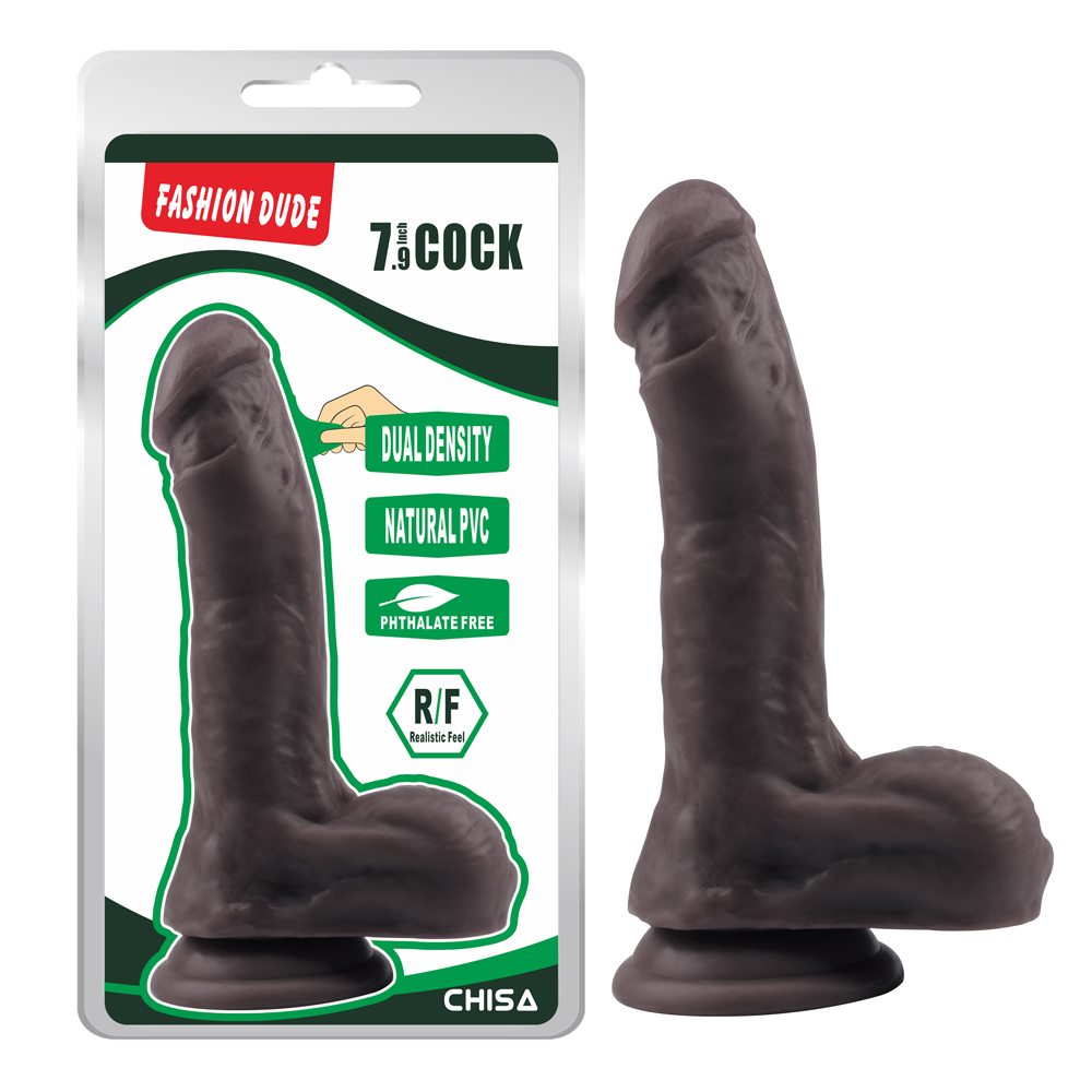 Fashion Dude- 7.9 Inch Cock - Brown