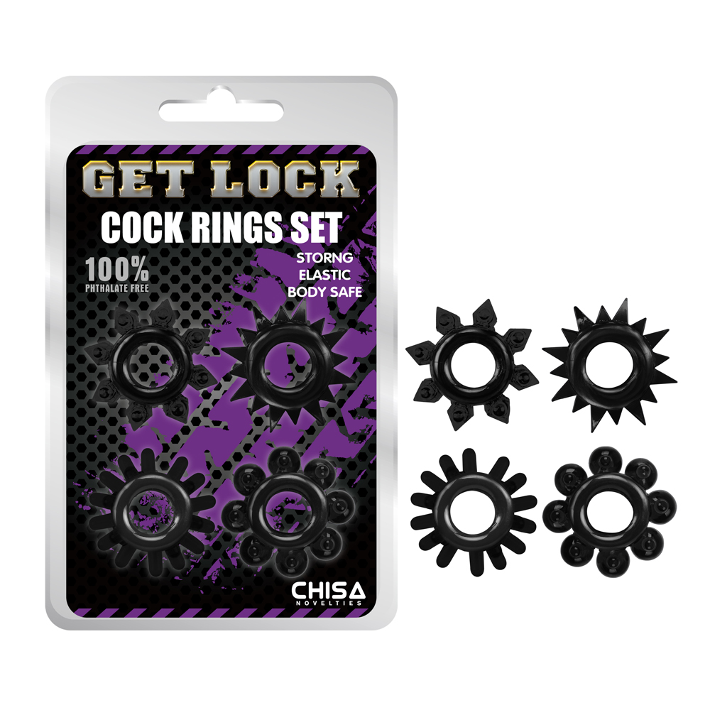 Cock Rings Set - Black