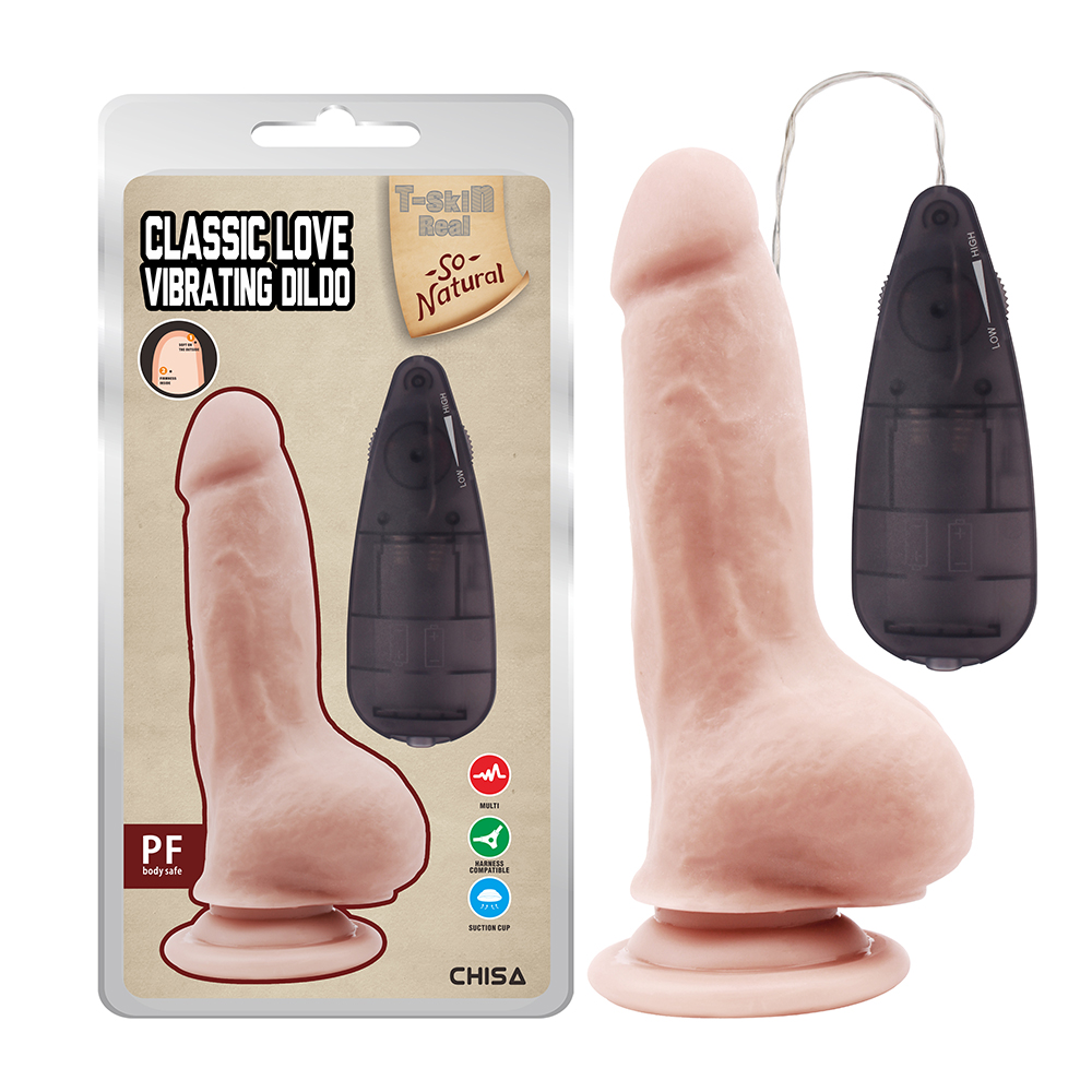 Classic Love Vibrating Dildo-Flesh