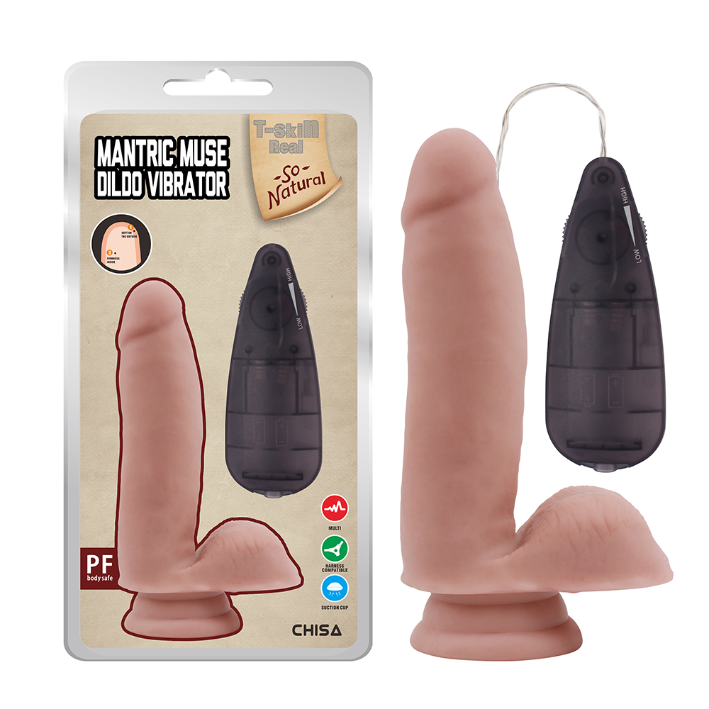 Mantric Muse Dildo Vibrator-Flesh