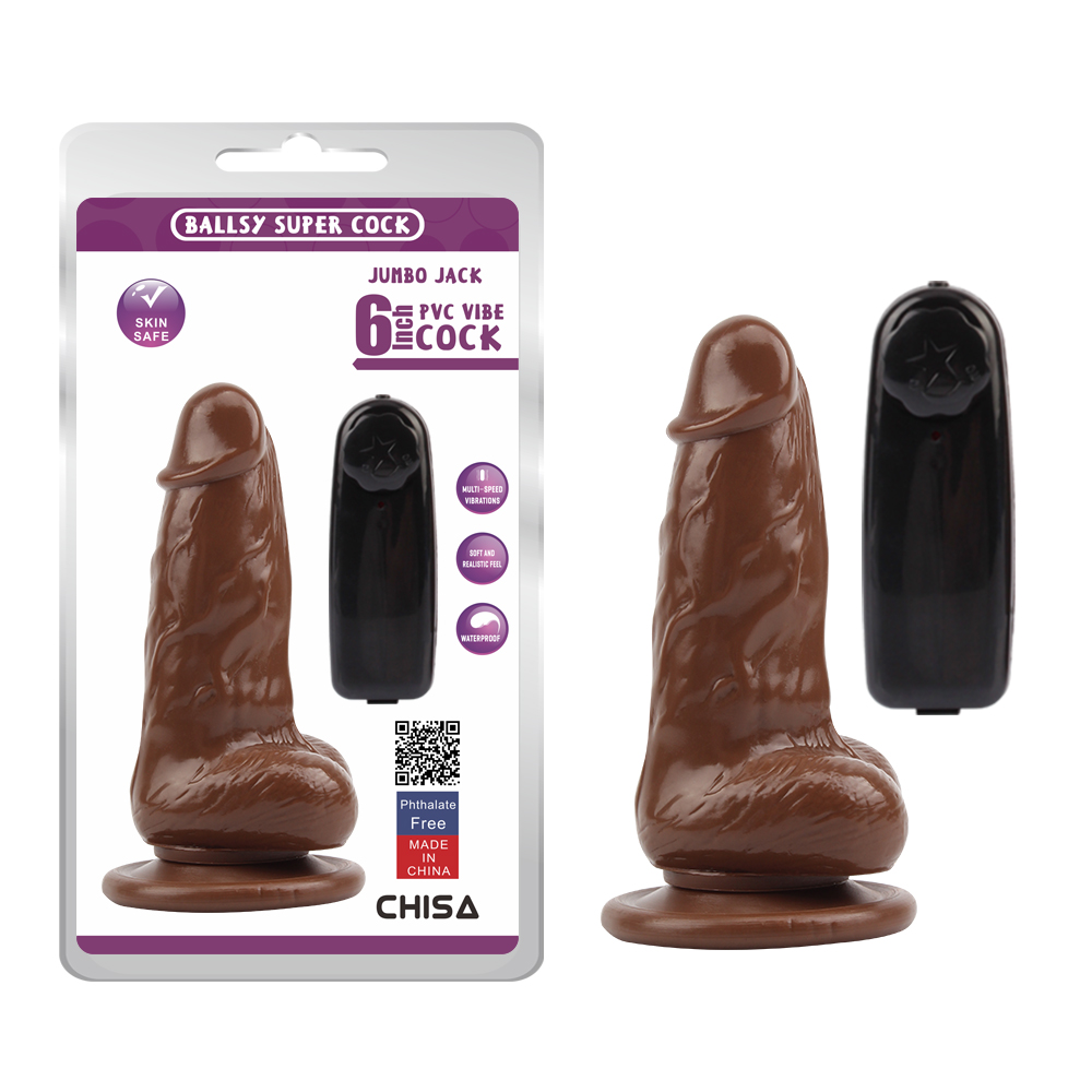 Dildo JUMBO JACK 6" Vibrating Dildo