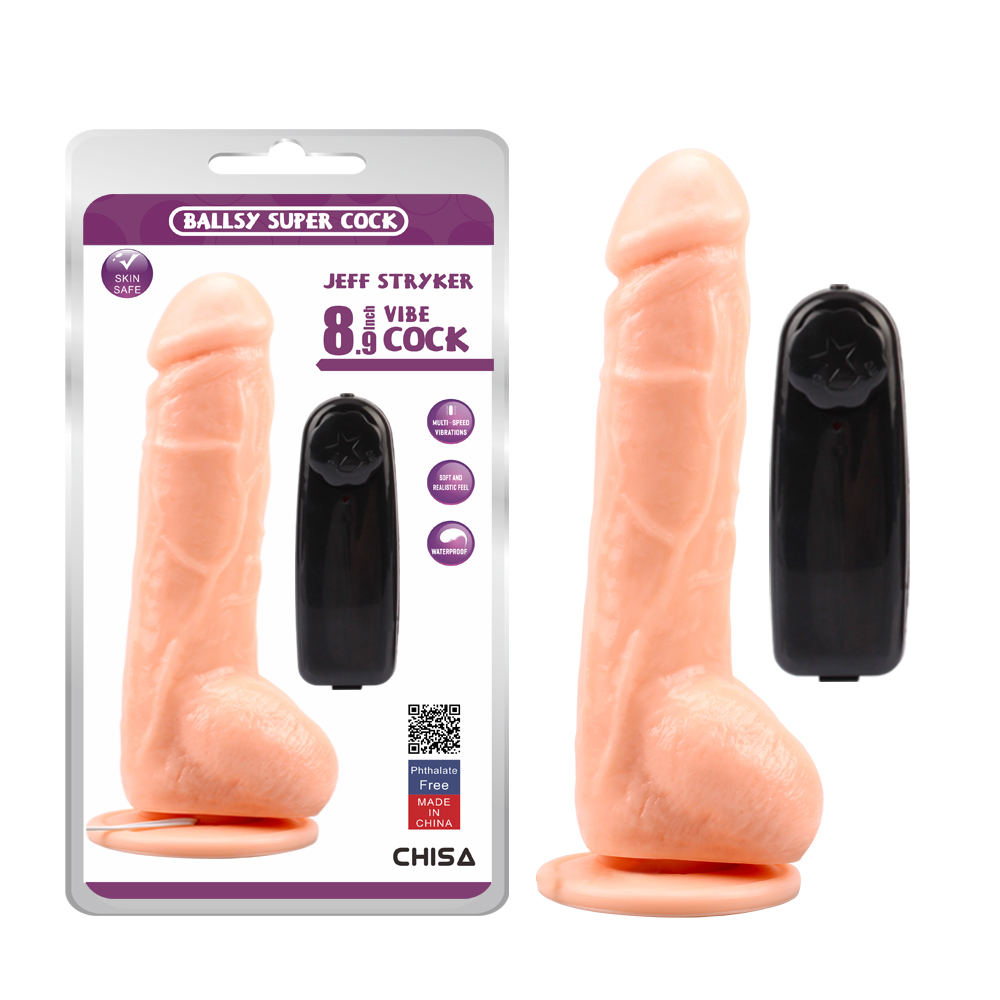 JEFF STRYKER 8.9" Vibrating Dildo