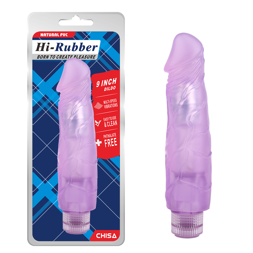 9 Inch Dildo - Purple