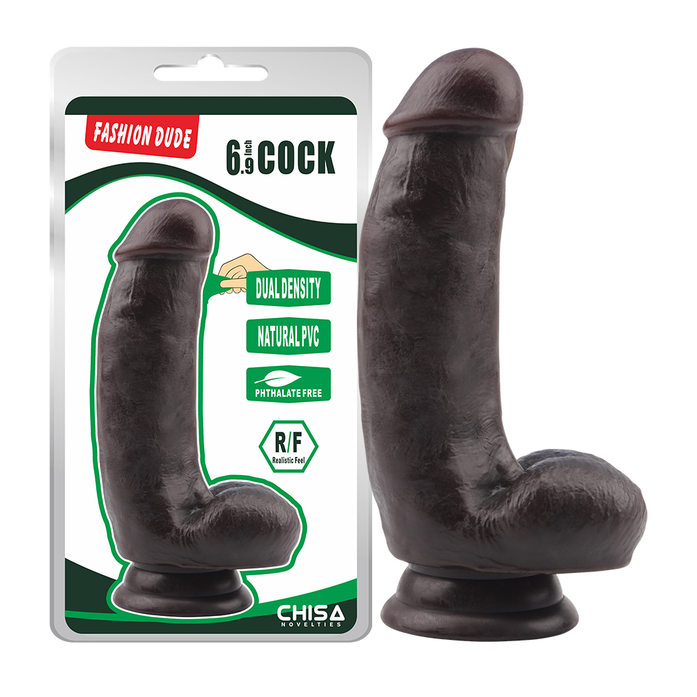Fashion Dude- 6.9 Inch Cock - Brown