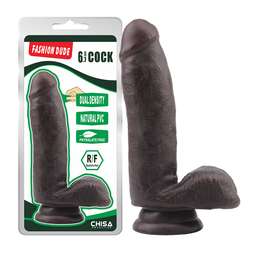 Fashion Dude- 6.7 Inch Cock - Brown