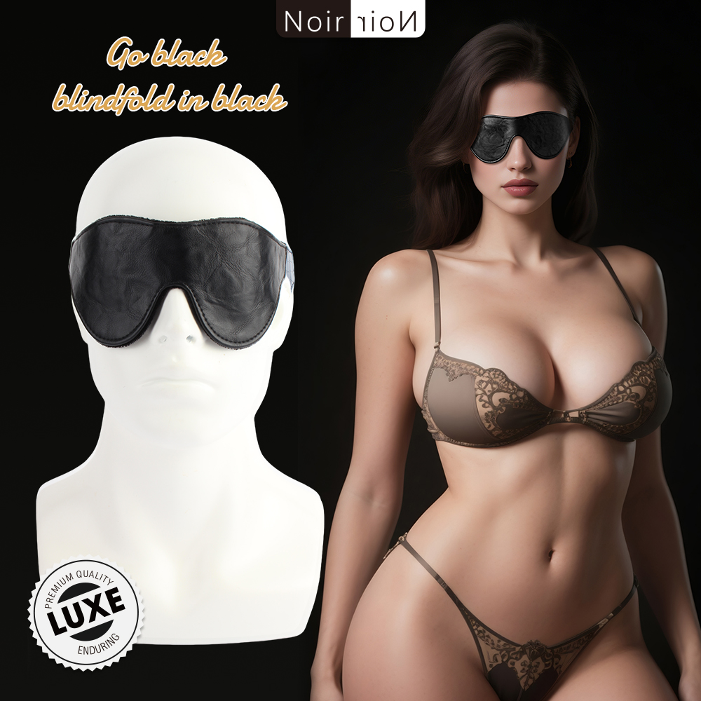 Go black blindfold in black