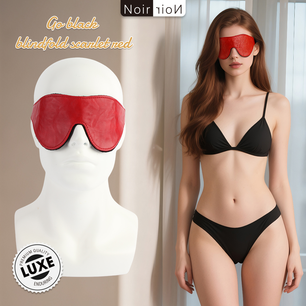 Go black blindfold scarlet red